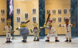 Part of the Simpsons-themed exibhit display