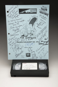 A signed copy of the script and tape of the episode are preserved at the collection.